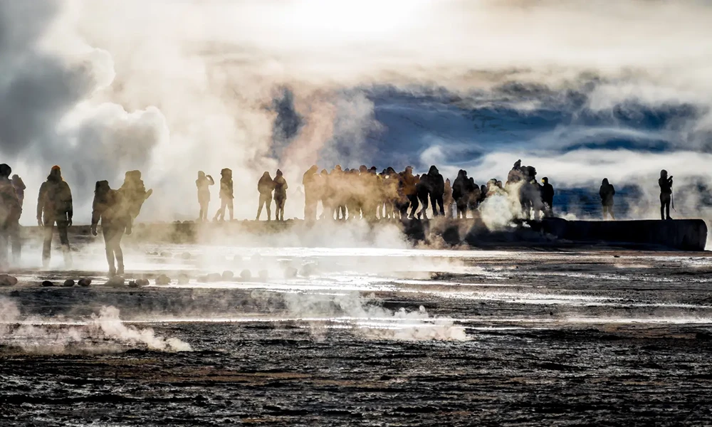 Golden Dawn at the Tatio Geysers