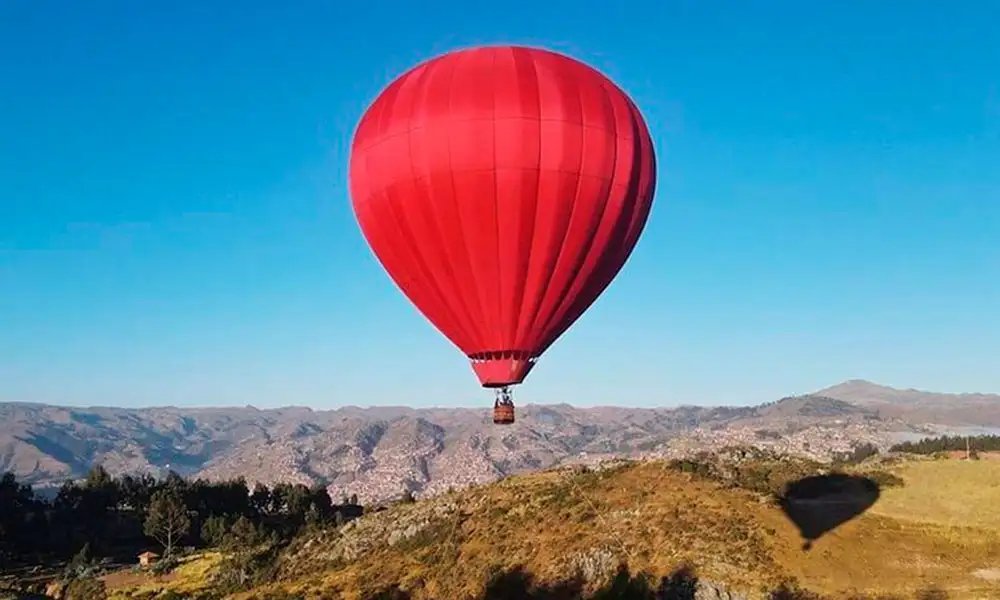 Sunrise in Cusco from a Hot Air Balloon