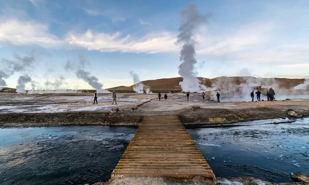 Aurora Dourada nos Gêiseres de Tatio