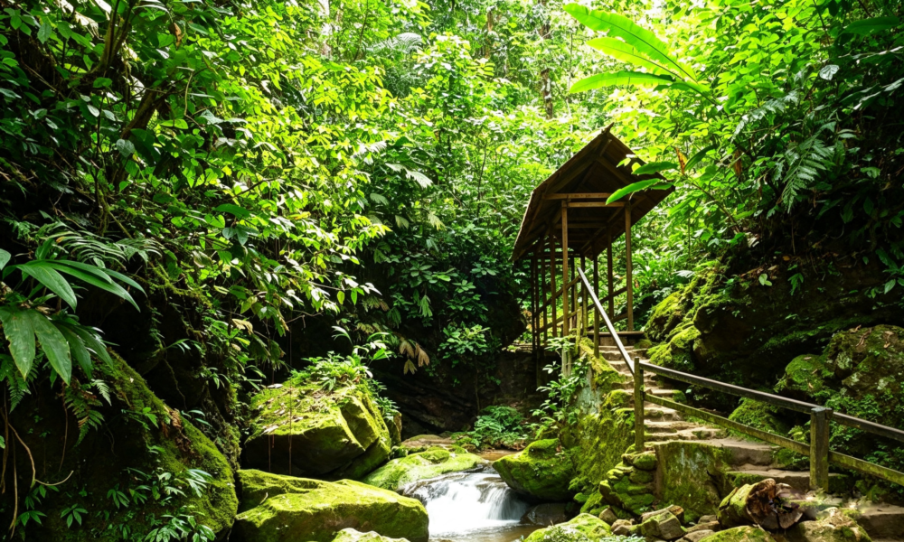 Excursion to the Ahuashiyacu Waterfall in the Conservation Area